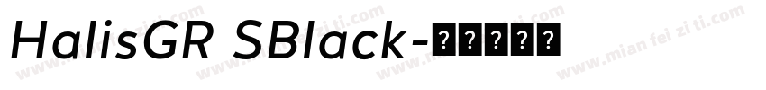 HalisGR SBlack字体转换